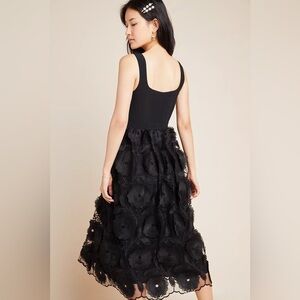 Anthro Maeve Floriana Lace Midi Dress